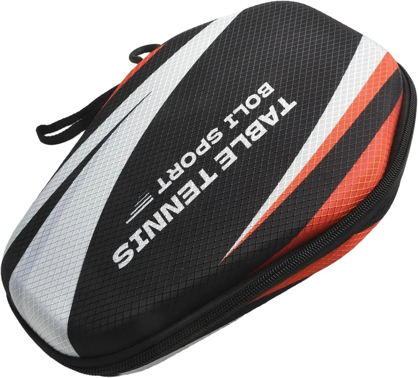 Table Tennis Paddle Case EVA Hard Shell Racket Storage Bag with Hand Strap Waterproof Shockproof Dustproof Protective Cover for 2 Pong Paddles and Balls Indoor Sports Equipment