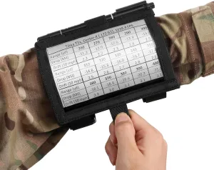 Tactical Armband Sleeve Storage Kit QB Wrist Map Holder Arm Pouch DOPE Card Holder for Shooting Rescue Surveillance and Field Measurements