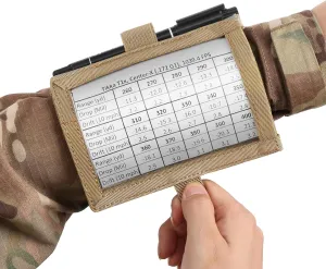 Tactical Armband Sleeve Storage Kit QB Wrist Map Holder Arm Pouch DOPE Card Holder for Shooting Rescue Surveillance and Field Measurements