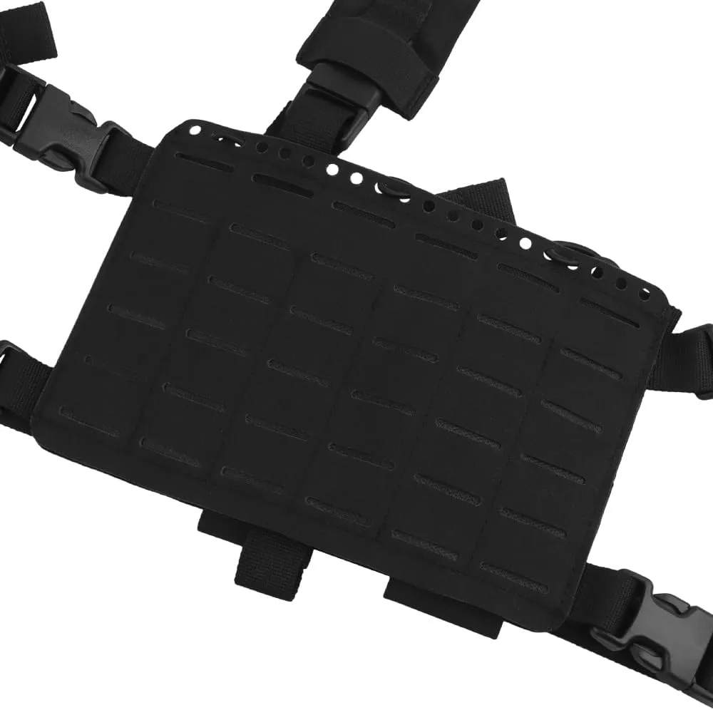 Tactical Chest Pack,Placard Split Front Chest Rig MOLLE System Magazine Pouch