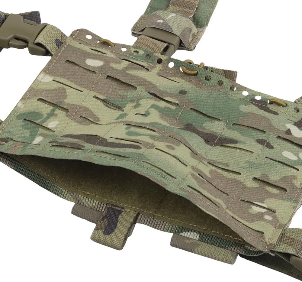 Tactical Chest Pack,Placard Split Front Chest Rig MOLLE System Magazine Pouch