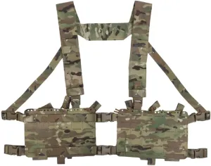 Tactical Chest Pack,Placard Split Front Chest Rig MOLLE System Magazine Pouch