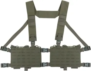 Tactical Chest Pack,Placard Split Front Chest Rig MOLLE System Magazine Pouch