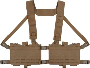 Tactical Chest Pack,Placard Split Front Chest Rig MOLLE System Magazine Pouch