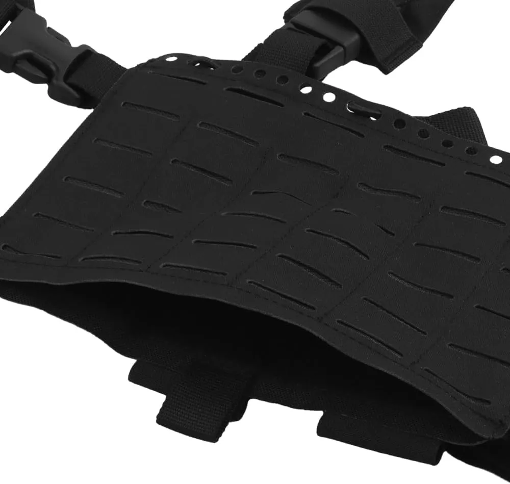 Tactical Chest Pack,Placard Split Front Chest Rig MOLLE System Magazine Pouch