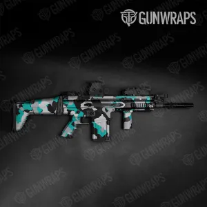 Tactical Cumulus XL Tiffany Blue Tiger Camo Gun Skin Vinyl Wrap