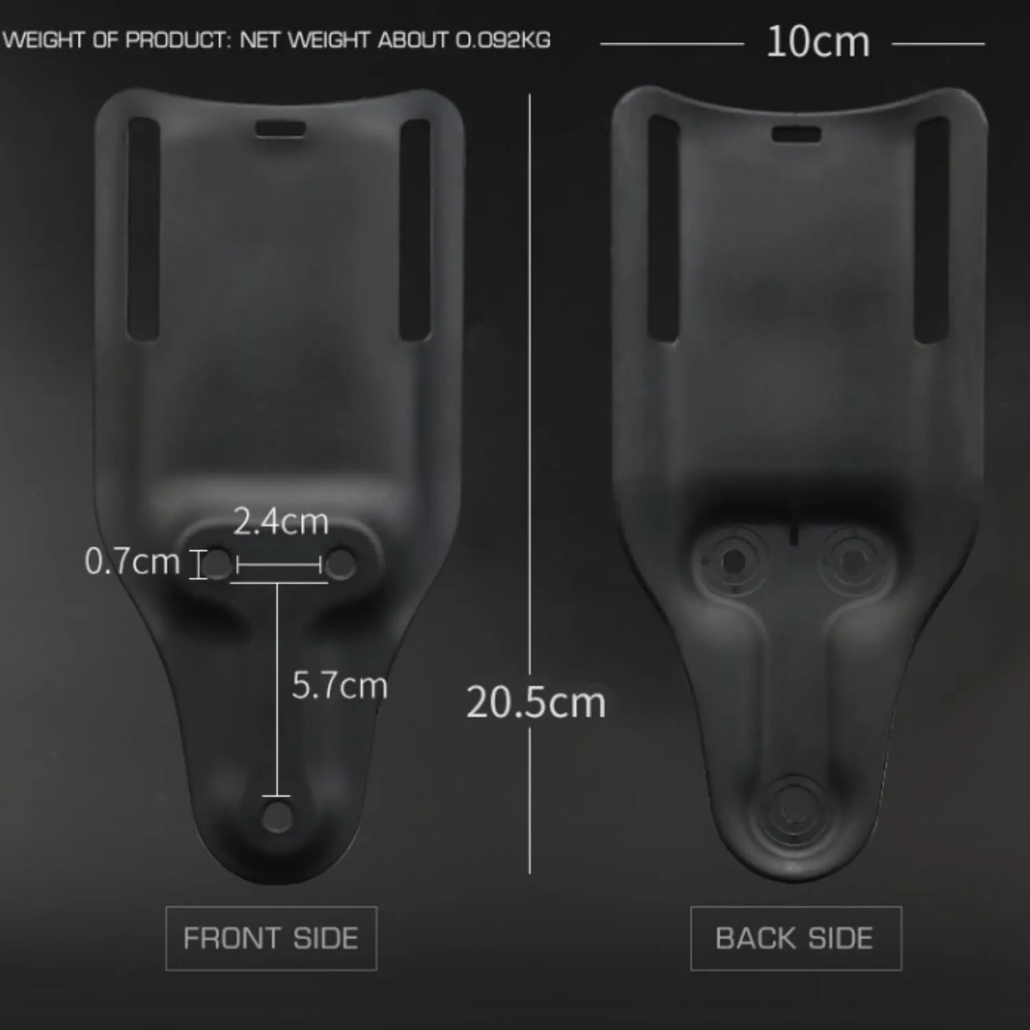 Tactical Holster Combination Adapter，Hunting Drop Leg Holster Thigh Belt with QLS Kit and Mid-Ride Belt Loop Platform