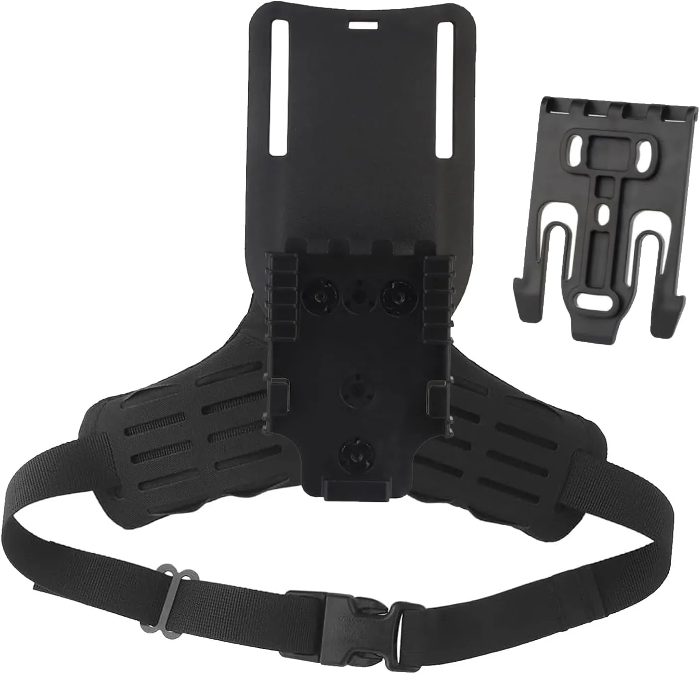 Tactical Holster Combination Adapter，Hunting Drop Leg Holster Thigh Belt with QLS Kit and Mid-Ride Belt Loop Platform