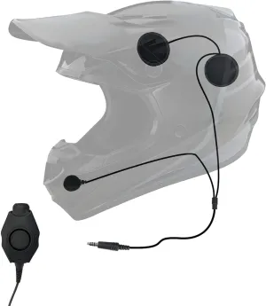 Tactical in-Helmet & Push to Talk Kit is Compatible with Baofeng, All Kenwood TK & NEXEDGE (NX) 2-Pin, Rugged Radios, Diga-Talk, TYT, AnyTone, Relm/BK Radio & More