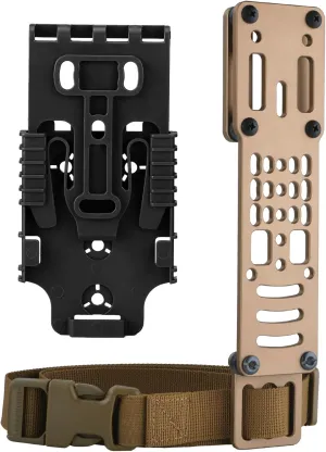 Tactical Modular Holster Adapter with QLS kit, Drop Leg Holster Platform with Leg Strap Police Gear
