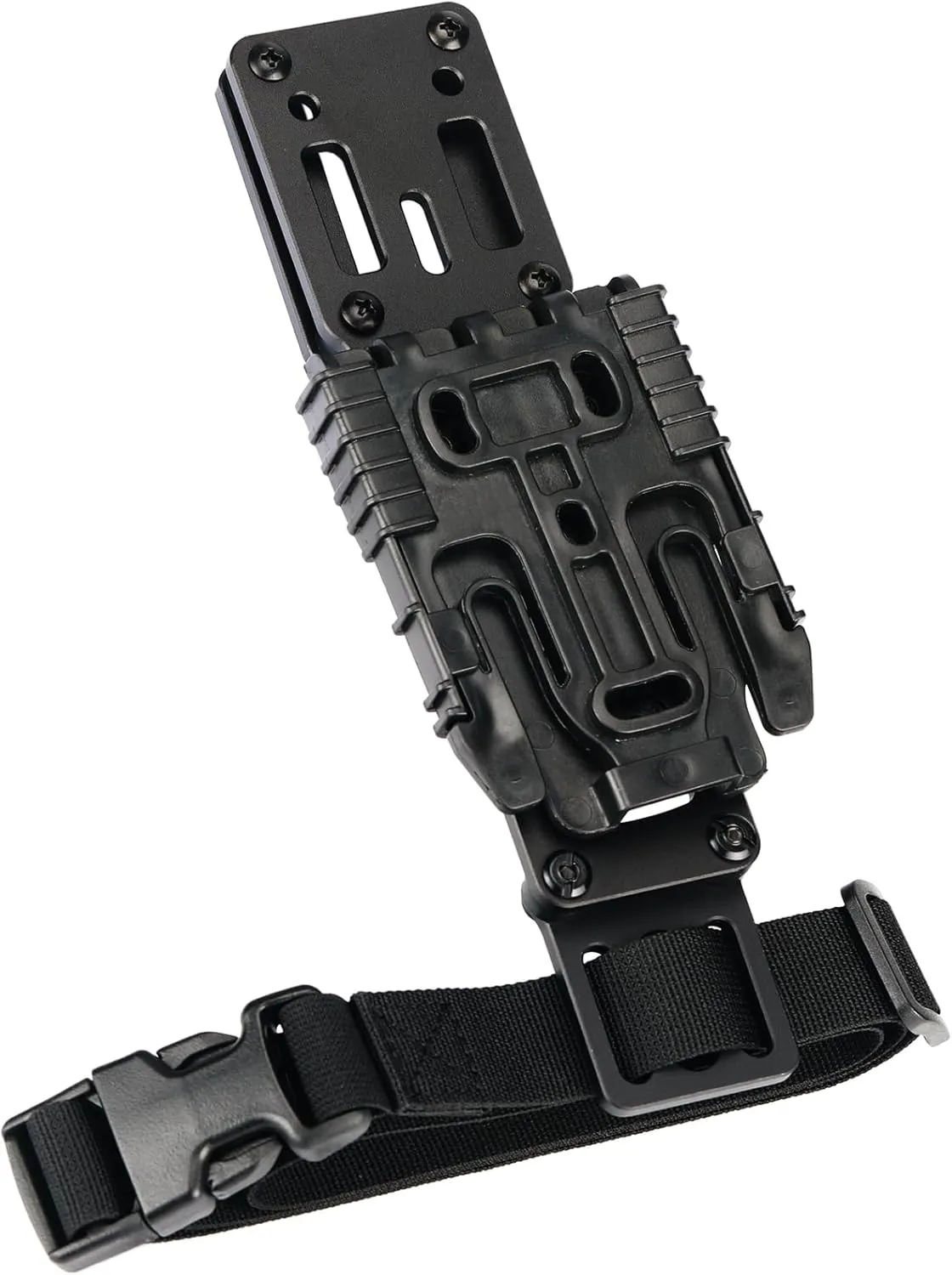 Tactical Modular Holster Adapter with QLS kit, Drop Leg Holster Platform with Leg Strap Police Gear