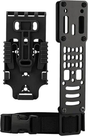Tactical Modular Holster Adapter with QLS kit, Drop Leg Holster Platform with Leg Strap Police Gear