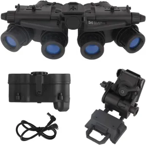 Tactical Night Vision Goggles Model GPNVG18 with Adjustable Helmet NVG Bracket Mount for Cosplay and Display, No Function (Black)