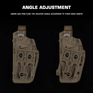Tactical P320 Holster MK-17/18 Series Hunting Military Combat Pistol Holster Adapted Q.LS System Thigh Strap Kit Airsoft Holster (Tan)