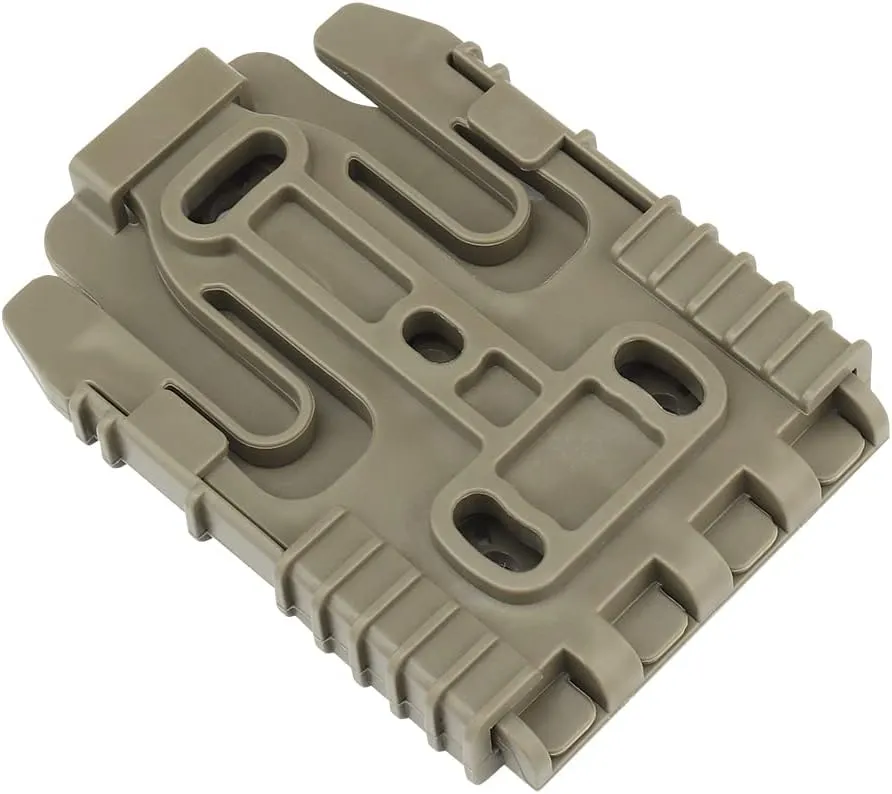 Tactical Quick Locking System Kit, Belt Loop QLS 22 19 Adapter Base Quick Release Drop Leg Belt Gun Holster Paddle Adpater