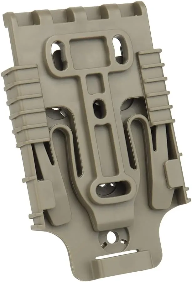 Tactical Quick Locking System Kit, Belt Loop QLS 22 19 Adapter Base Quick Release Drop Leg Belt Gun Holster Paddle Adpater