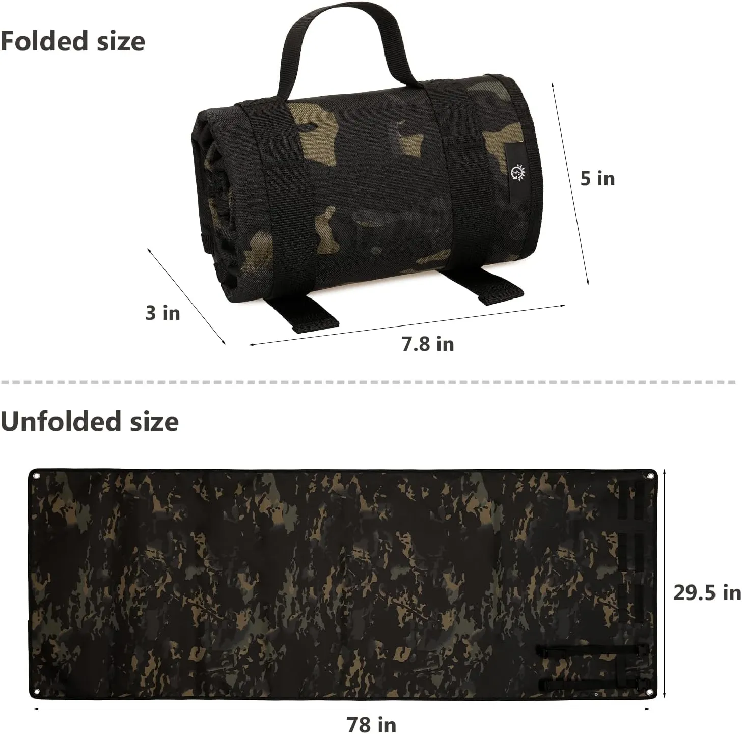 Tactical Shooting Mat Non-Slip Shooters Range Pad Hunting Accessories Shooting Bag