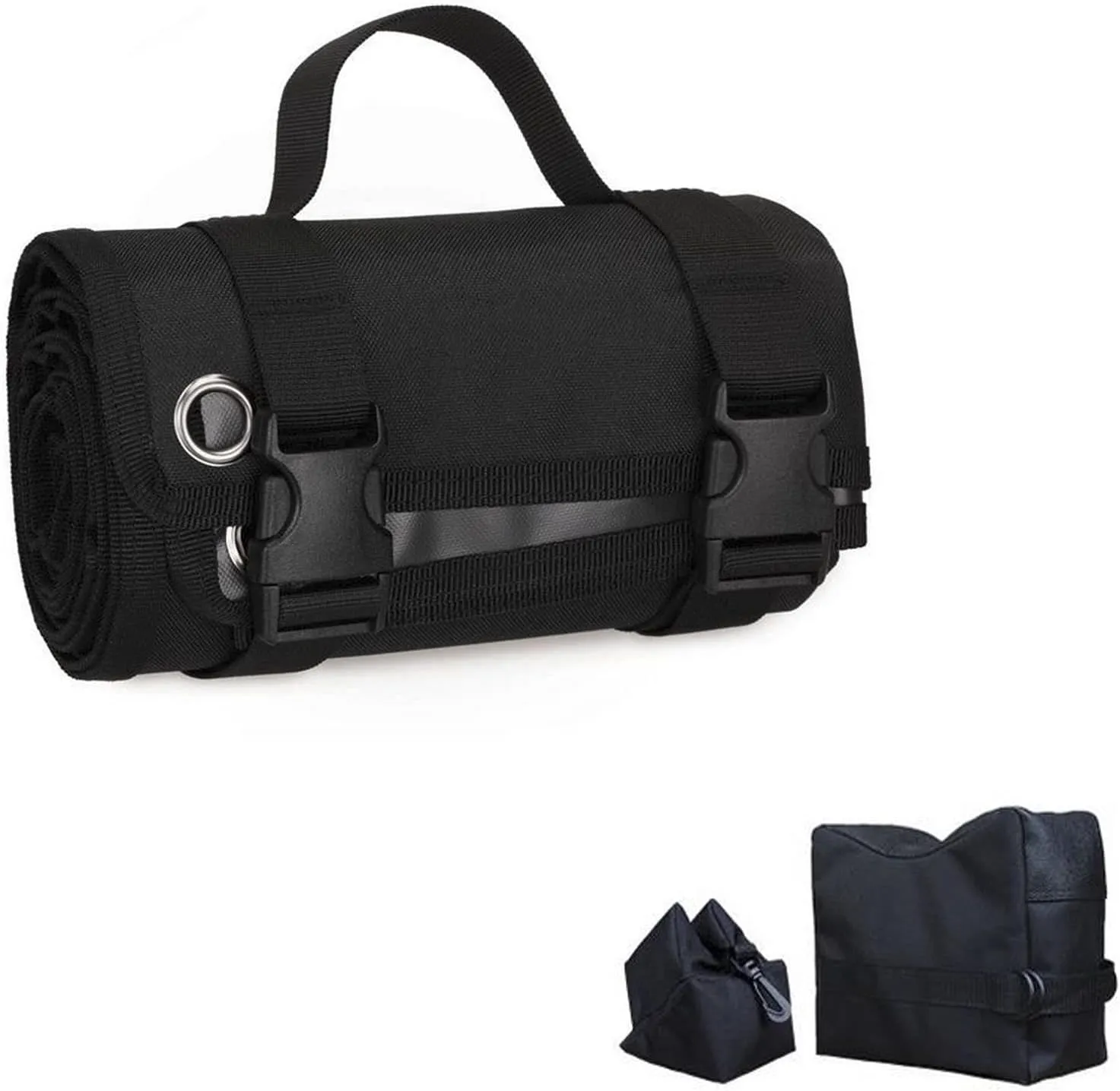 Tactical Shooting Non Padded Mat,Durable Roll Up Shooting Non-Slip Mat and Shooting Rest Bags Hunting Accessories,Hunting Mats for Shooters