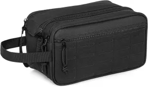 Tactical Toiletry Bag, Men Toiletry Travel Bag, with Separate Dry-Wet Compartments and Hanging Feature, EDC Utility Tool and Molle System, Travel Hygiene Bag, for Outdoor Adventures, Camping