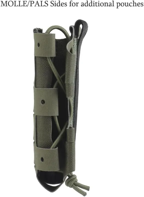 Tactical Triple Mag Pouch Hook and Loop 556 Magazine Placard,The Slicksters Adapt MOLLE Front Flap Hanging Panel
