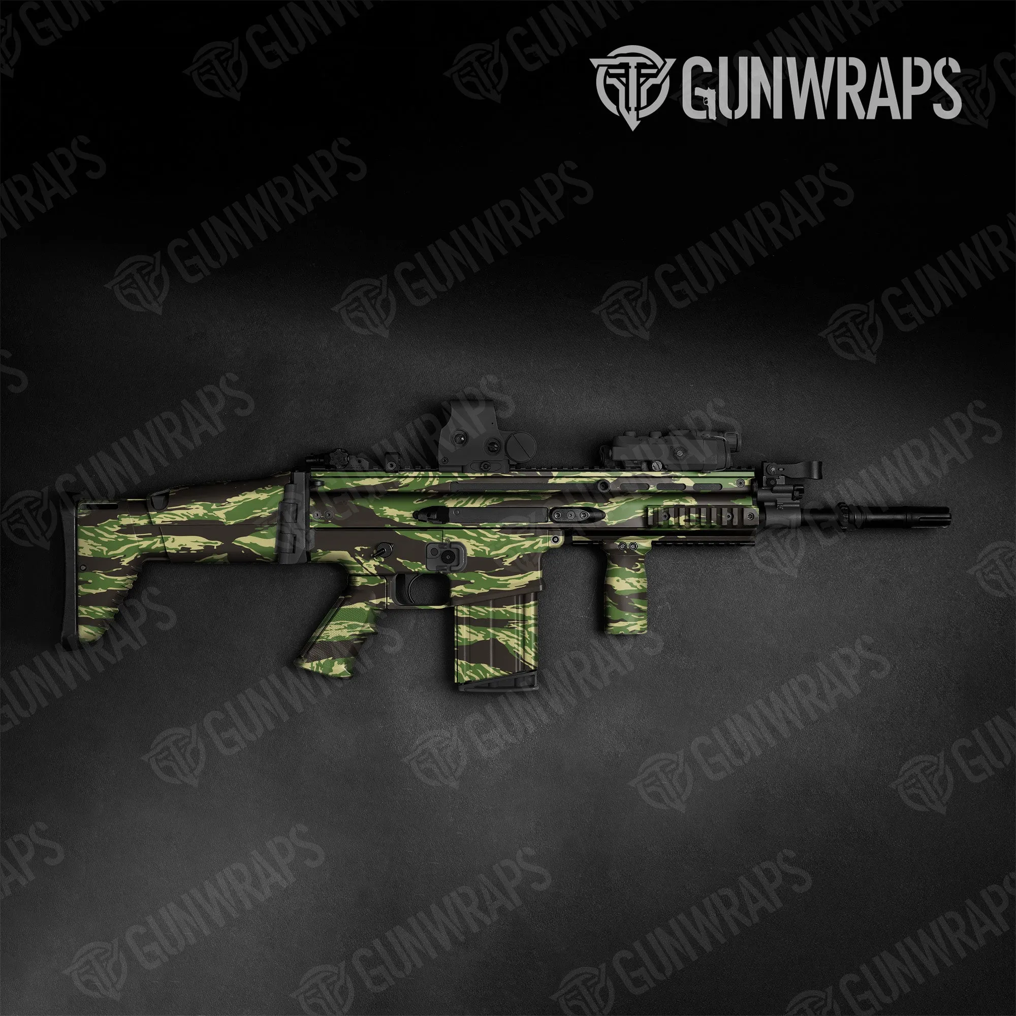 Tactical Vietnam Tiger Stripe Jungle Camo Gun Skin Vinyl Wrap