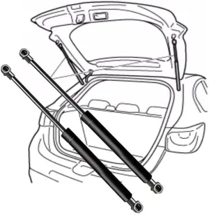 Tailgate Gas Spring for Nissan Kicks 2017-2020, Stainless Steel Hydraulic Struts Assist Shock Lift Support Slow Drop Damper Accessories