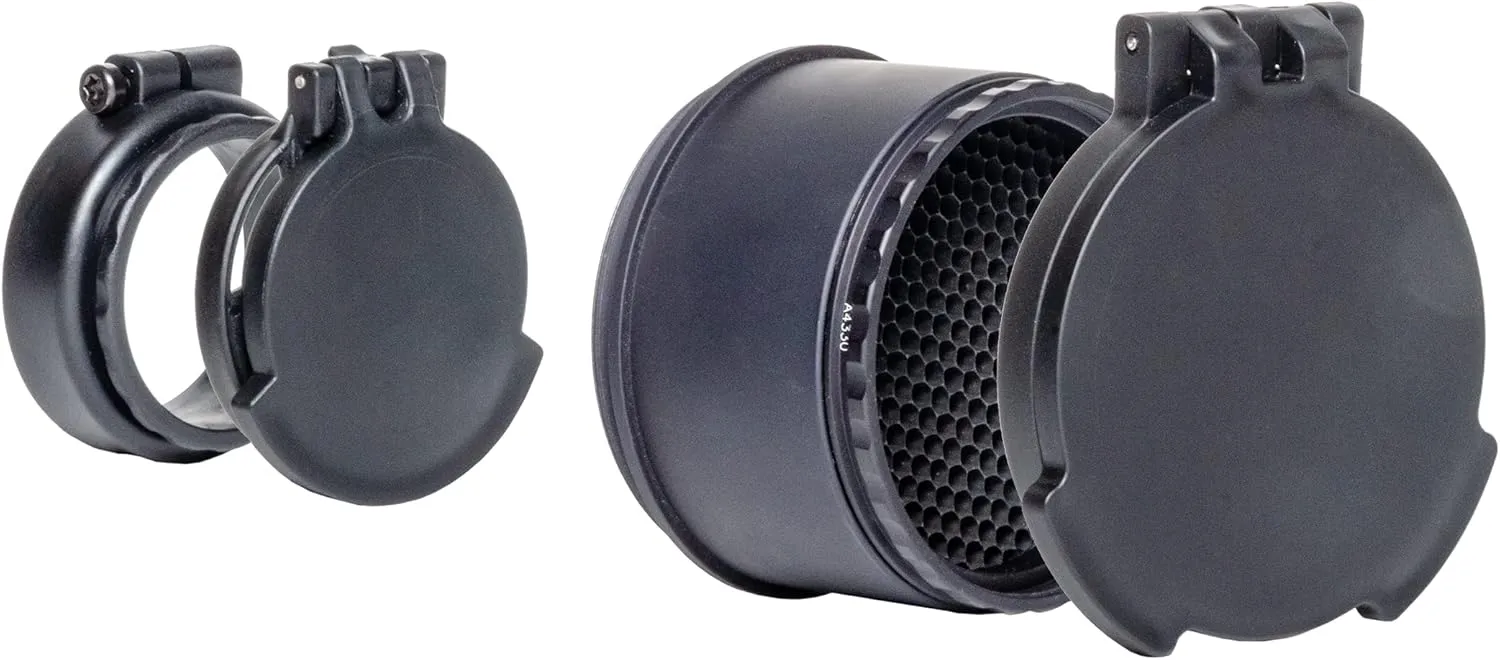 Tenebraex Ocular & Objective Scope Flip Cover Kit with KillFlash Anti-Reflection Device for Leupold Mark 4 12-40x60mm (60KIT-000001)