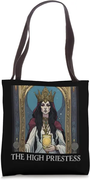 The High Priestess Tarot Card, Tarot Cards, High Priestess Tote Bag