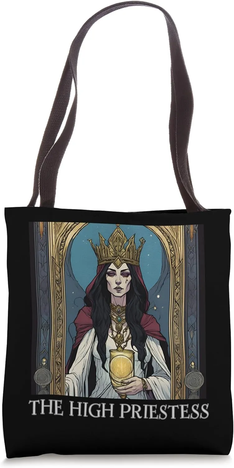 The High Priestess Tarot Card, Tarot Cards, High Priestess Tote Bag