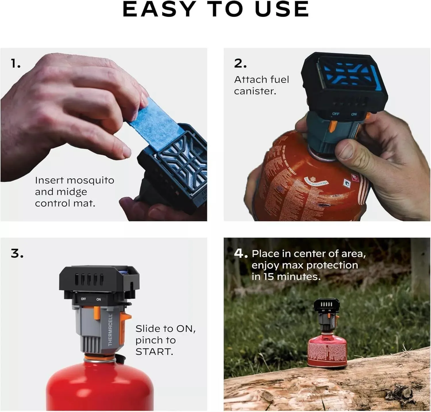 Thermacell Backpacker Mosquito Repeller 15ft Exclusion Zone Camping & Outdoors