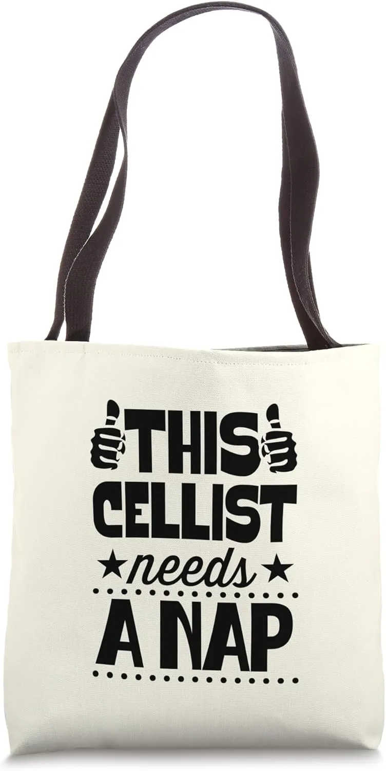 This Cellist Needs A Nap Tote Bag
