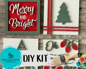 Tiered Tray Christmas Tree - DIY Leaning Ladder Insert Kit