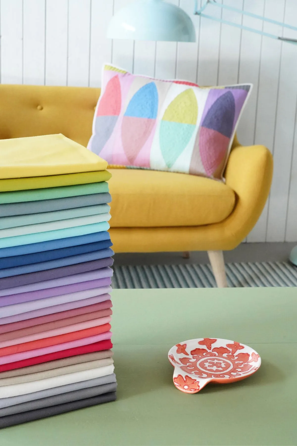 Tilda Colourplay Leaf Quilt Kit with Pieced Backing 56.5in x 75.5in
