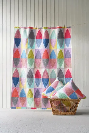 Tilda Colourplay Leaf Quilt Kit with Pieced Backing 56.5in x 75.5in