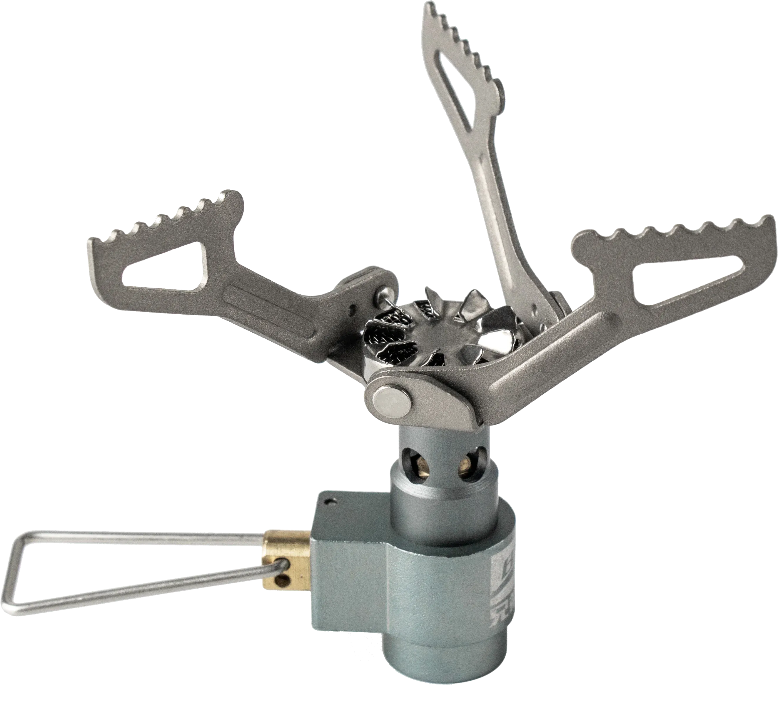 Titanium Mini Camping Gas Burner – Portable Outdoor Hiking Folding Stove 25g