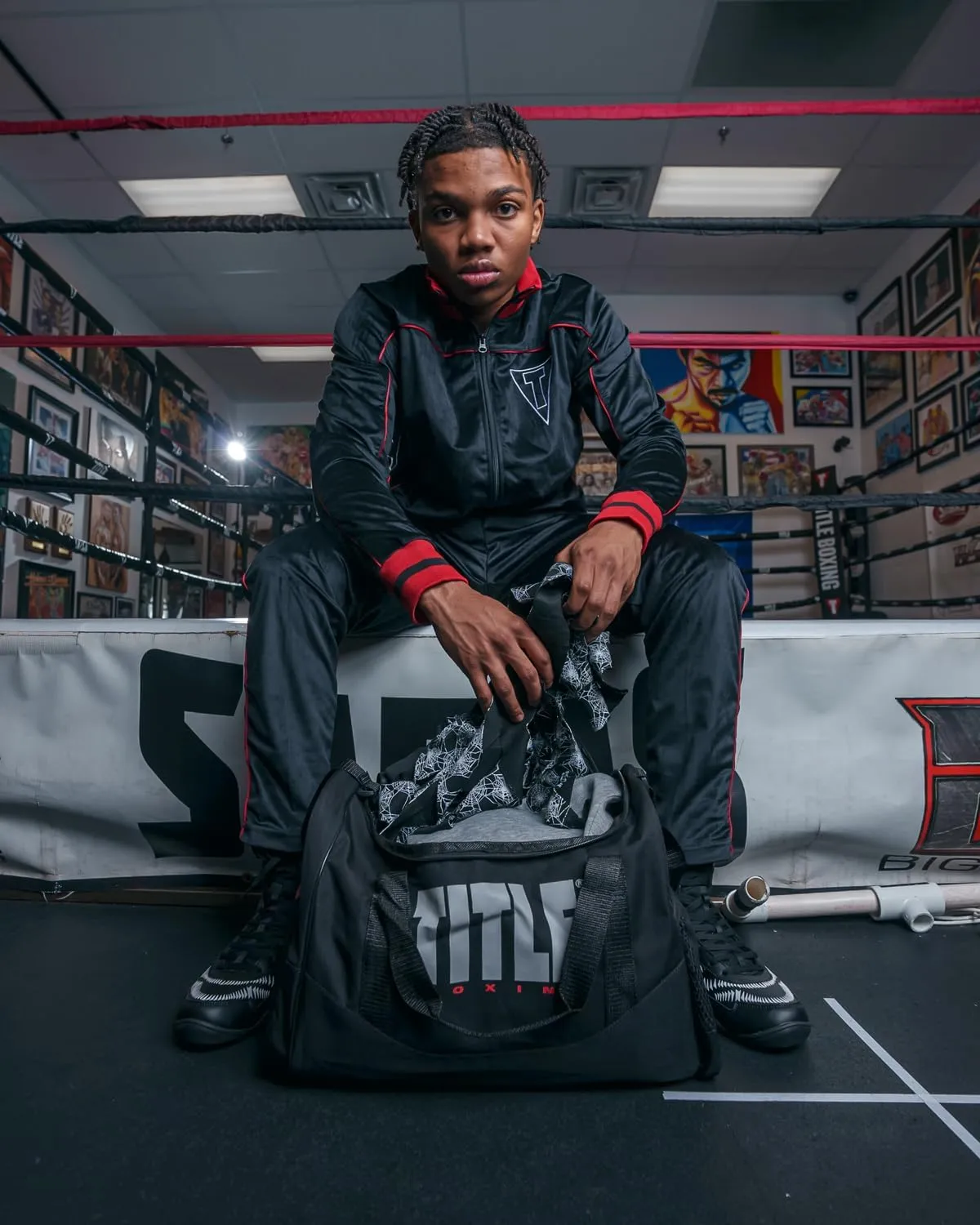 TITLE Boxing Individual Sport Bag (Black)