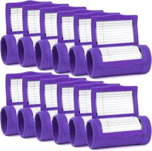TopTie Football Play Wristband with Quarterback (QB) Playbook - Wrist Coach - 192 Stickers & 6 Sign Cards for Pack