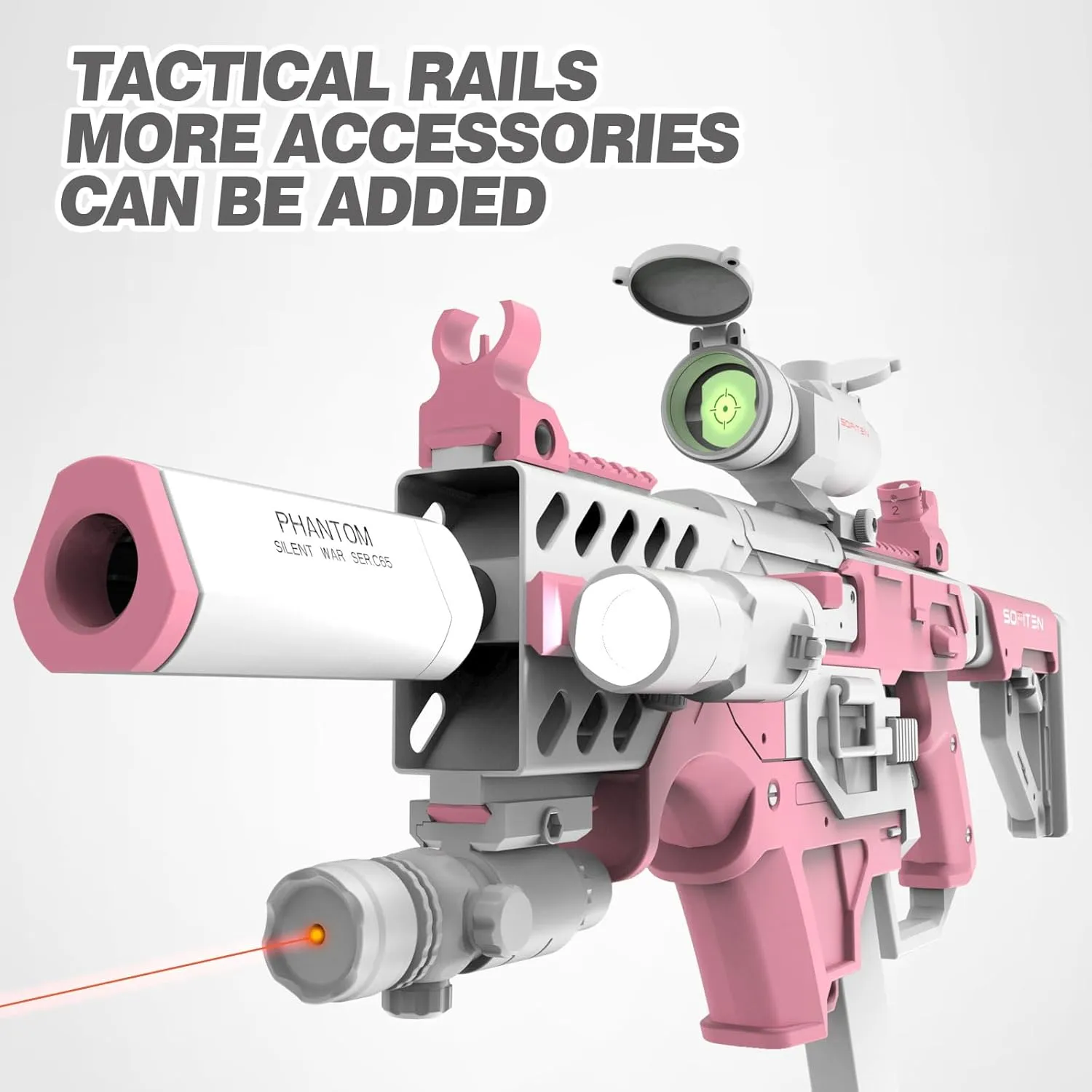 Toy Gun Automatic Sniper Rifle with Tactical Vest Kit, Scope. Toy Foam Blaster Dart Toys with 120 Darts, IR and Flashlight. The Shooting Activity Game for Kids Age 8 