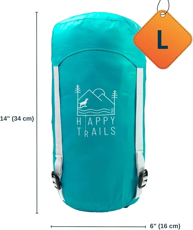 Ultralight Dog Sleeping Bag Backpacking—Outdoor Dog Bed for Hiking—Backpacking Gear for Dogs—Dog Hiking Gear—Dog Camping Gear—Packable Sleeping Bag for Dogs—Dog Travel Bed (Large)
