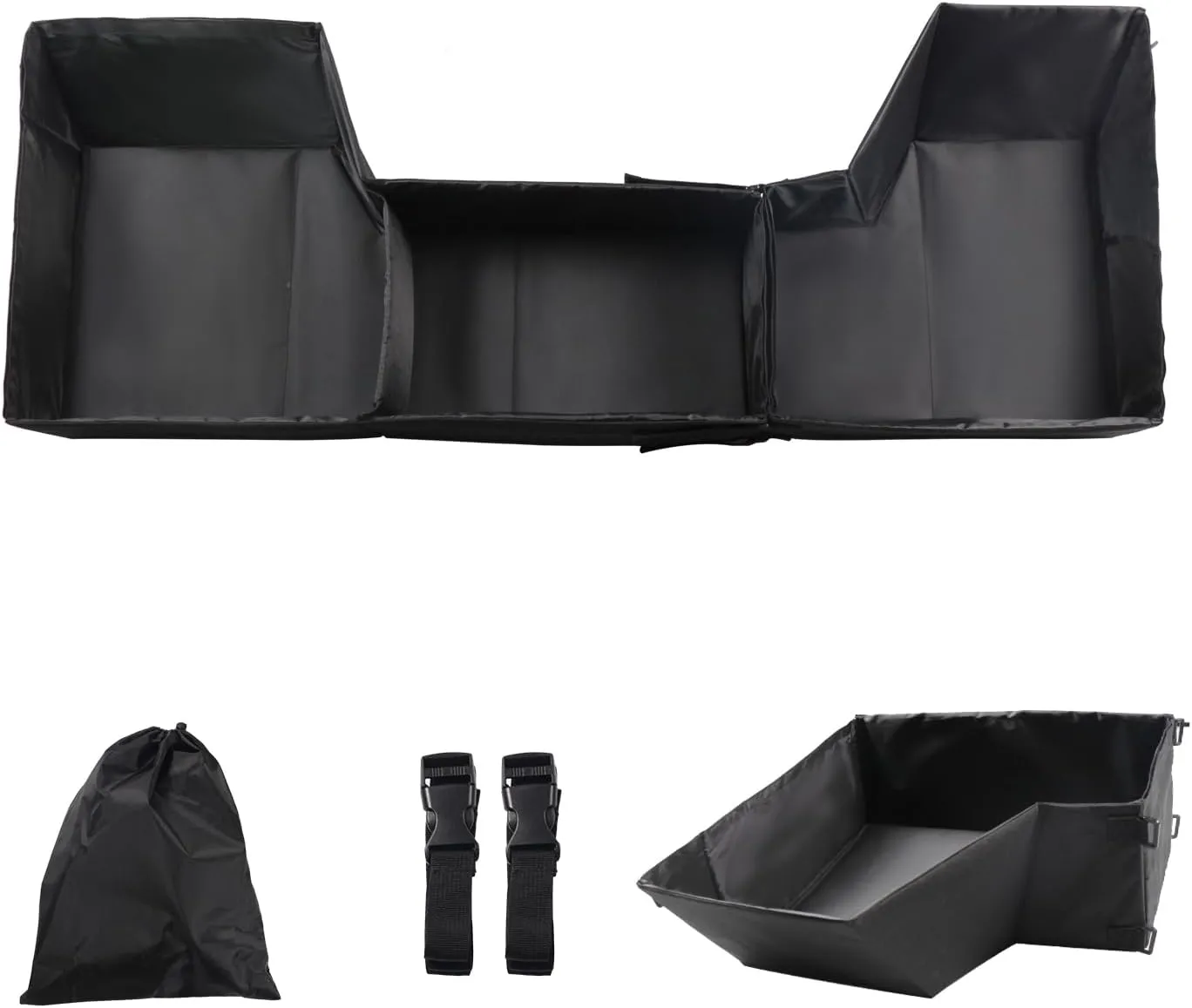 Under Seat Storage Bag Fit for Dodge Ram 1500 Accessories Crew Cab(New Body Style) 2019-2022 2023 2024 2025 Underseat Storage Box Tool Organizer Truck Crew Cab(Black)