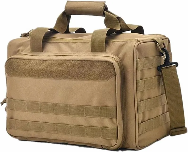 UNISTRENGH Multifunction Tactical Gun Range Bag Deluxe Pistol Shooting Range Duffle Bags