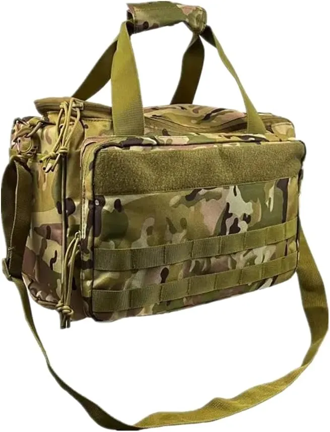 UNISTRENGH Multifunction Tactical Gun Range Bag Deluxe Pistol Shooting Range Duffle Bags