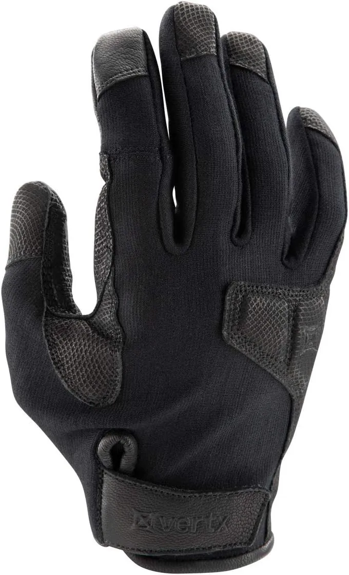 Vertx Mens Gloves, Breathable, Touch Screen Compatible Leather Palm, Removable Index Finger