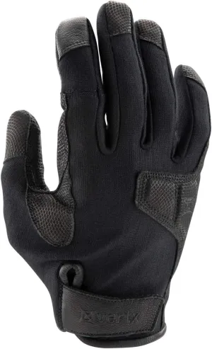 Vertx Mens Gloves, Breathable, Touch Screen Compatible Leather Palm, Removable Index Finger