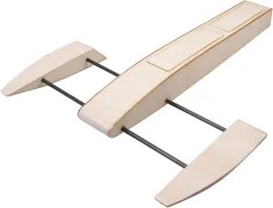 Viloga High Speed RC Boat for Pools and Lakes - 495mm Outrigger Wooden Shrimp DIY Brushless Racing Kit to Build for Adults (B064)