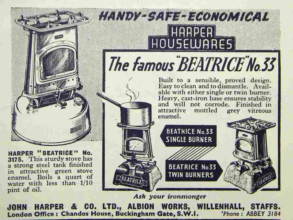 Vintage camping stove Harper No. 3175 "Béatrice"