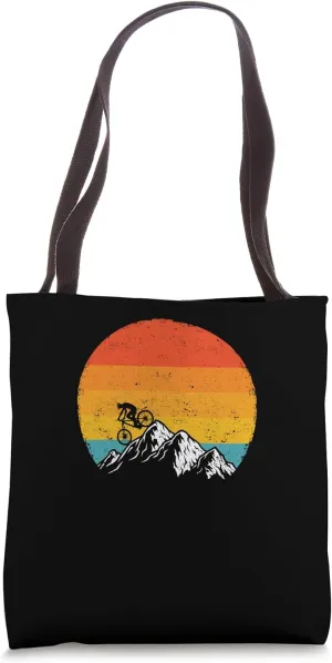Vintage Mountain Bike Outdoor MTB Downhill Biking Retro Ride Tote Bag