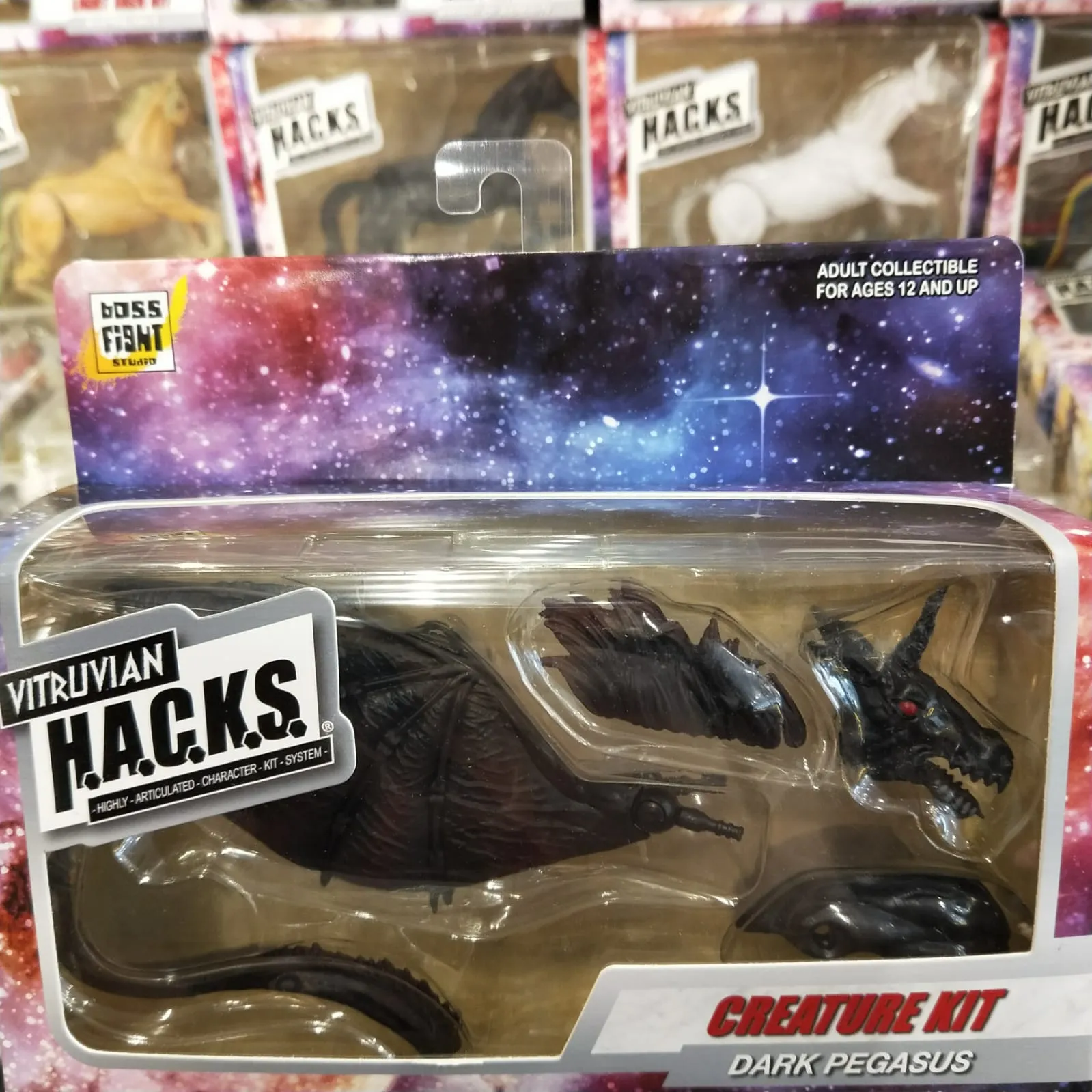 VITRUVIAN H.A.C.K.S. Mighty Steeds Creature Kit - Dark Pegasus