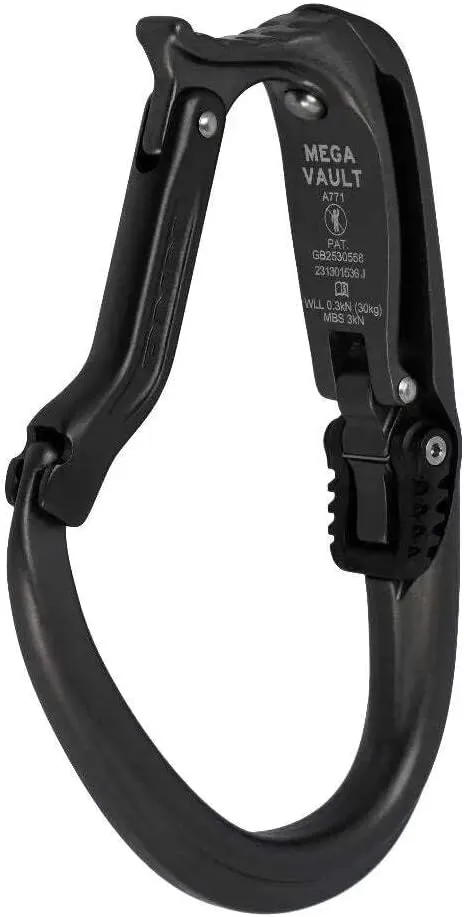 Wales MEGA Vault Black Tool Carrier for Harness Bag or Webbing Racking Carabiner MATT Grey