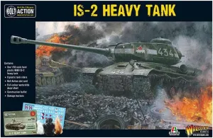 Warlord Bolt Action is-2 Heavy Tank 1:56 WWII Military Wargaming Plastic Model Kit, Small